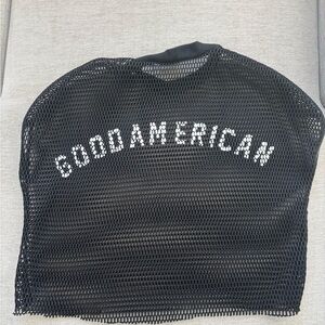 Good American Black Mesh Shirt